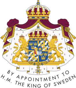 Logo: By appointment to H.M. The King of Sweden